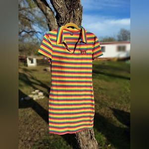 Rainbow butterfly shein dress